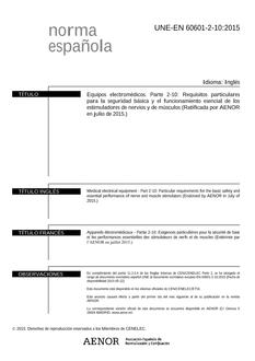 AENOR UNE-EN 60601-2-10