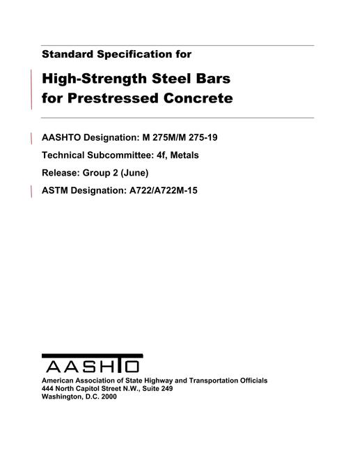AASHTO M 275M/M 275-19