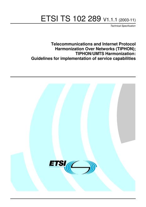 ETSI TS 102 289
