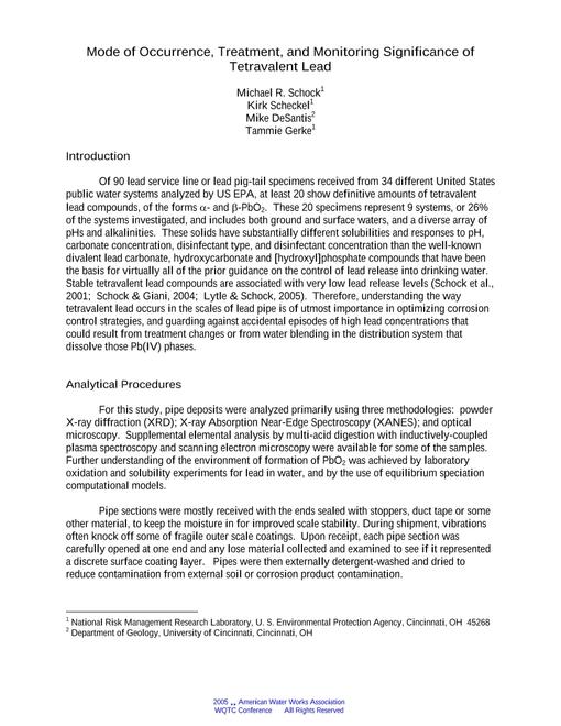 AWWA WQTC62407