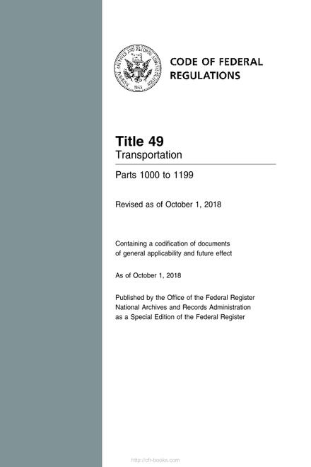 CFR 49CFR 1000-1199