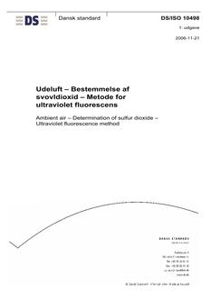 DANSK DS/ISO 10498