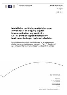 DANSK DS/EN 50288-7