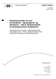 DANSK DS/EN 13630-6
