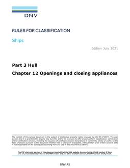 DNV DNV-RU-SHIPS PART 3 CHAPTER 12