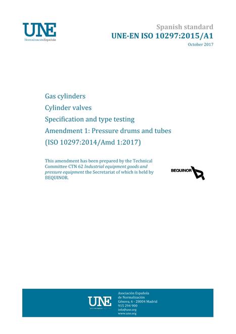 AENOR UNE-EN ISO 10297/A1