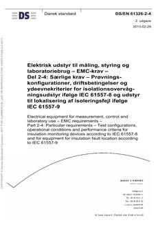 DANSK DS/EN 61326-2-4