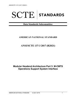 SCTE 137-3 2017 (R2021)