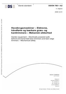 DANSK DS/EN 786 + A2
