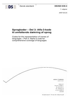 DANSK DS/ISO 639-3
