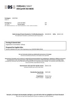 DANSK DSF/PREN ISO 8836