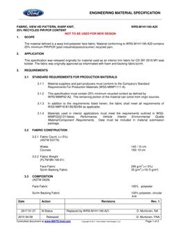 FORD WRS-M1H1195-A20