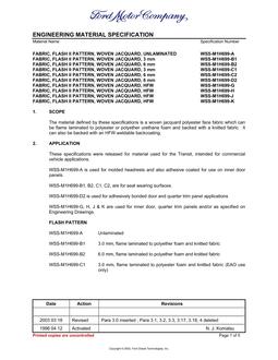 FORD WSS-M1H699-A