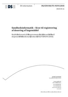 DANSK DS/CEN ISO/TS 19293