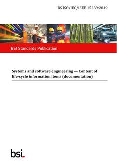 BS ISO/IEC /IEEE 15289:2019
