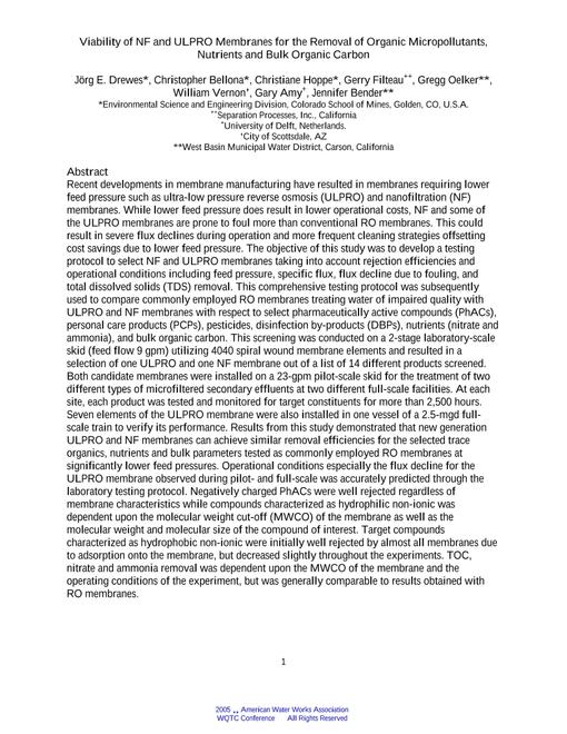 AWWA WQTC62413