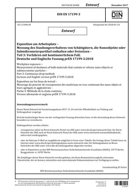 DIN EN 17199-3 - DRAFT