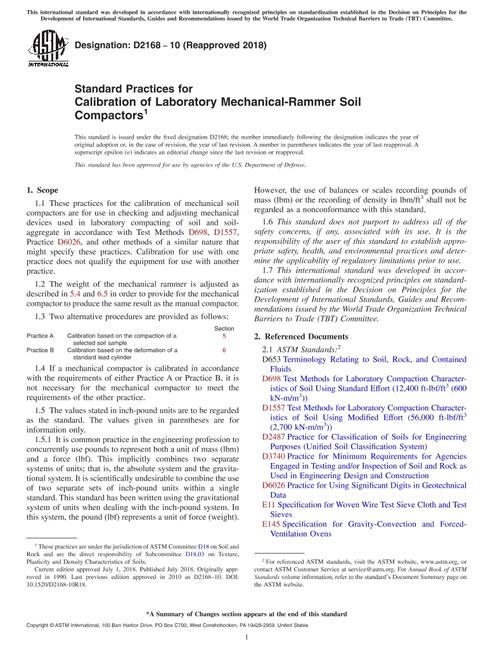 ASTM D2168-10(2018)