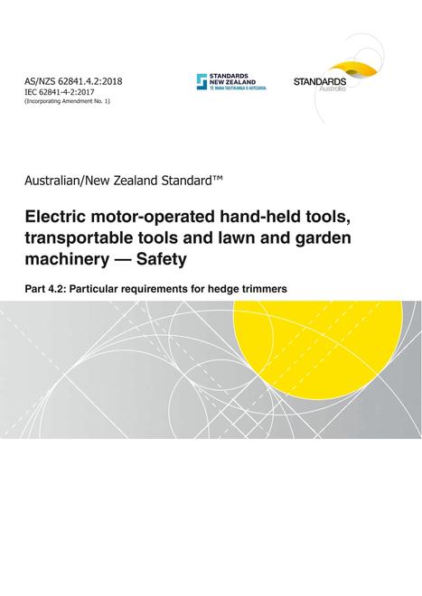 AS/NZS 62841.4.2:2018