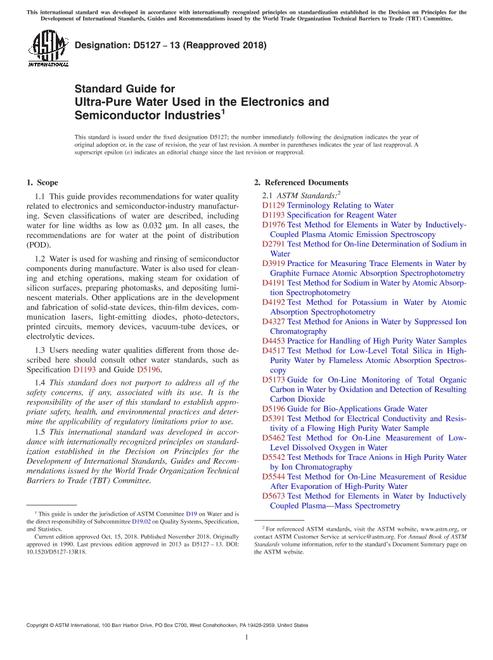 ASTM D5127-13(2018)