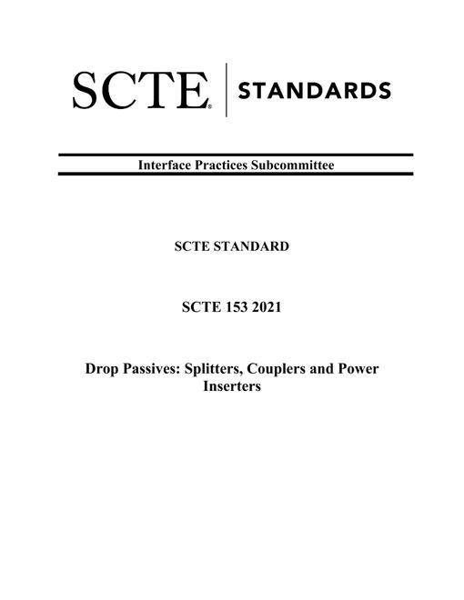 SCTE 153 2021