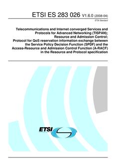 ETSI ES 283 026