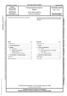 VDI VDI/VDE 5575 BLATT 1