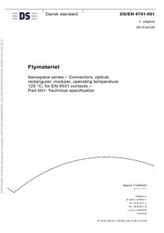 DANSK DS/EN 4701-001