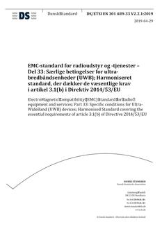 DANSK DS/ETSI EN 301 489-33 V2.2.1