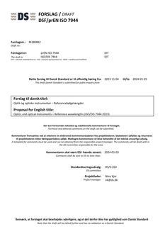 DANSK DSF/PREN ISO 7944
