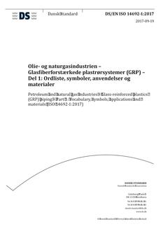 DANSK DS/EN ISO 14692-1