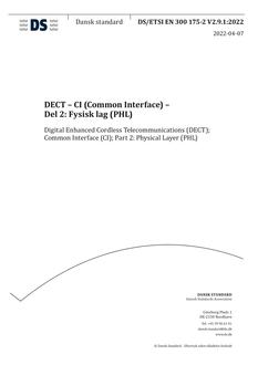 DANSK DS/ETSI EN 300 175-2 V2.9.1