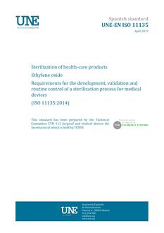 AENOR UNE-EN ISO 11135