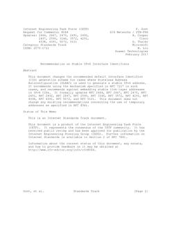 IETF RFC 8064