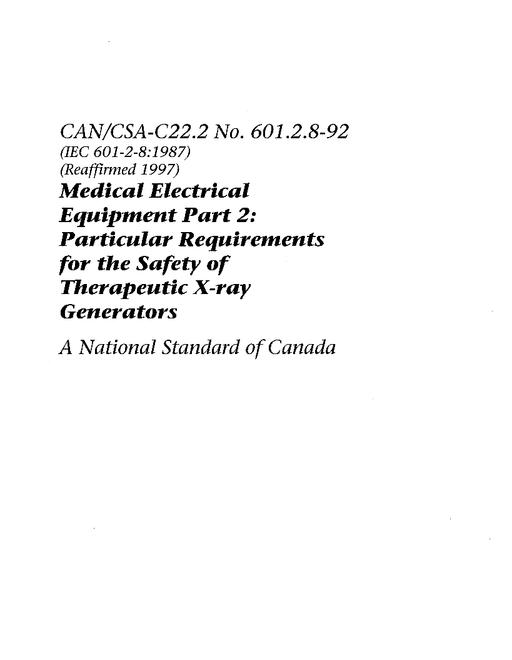 CAN/CSA 601.2.8-92
