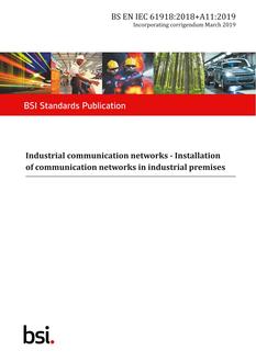 BS EN IEC 61918:2018+A11:2019