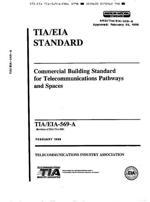 TIA ANSI/TIA/EIA-569-A