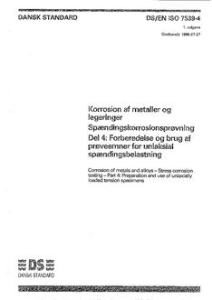 DANSK DS/EN ISO 7539-4