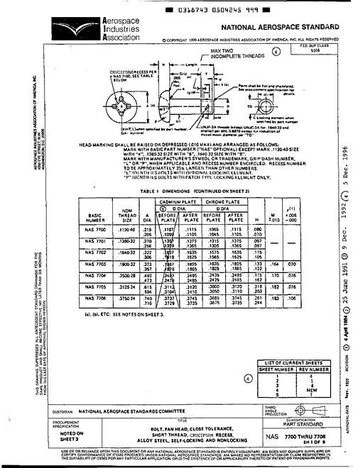 AIA NAS7700-7706