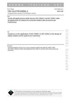 CEI CLC/TR 62061-1