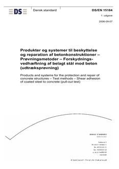 DANSK DS/EN 15184