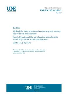 AENOR UNE-EN ISO 14362-3