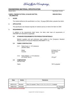 FORD WSS-M1H788-A
