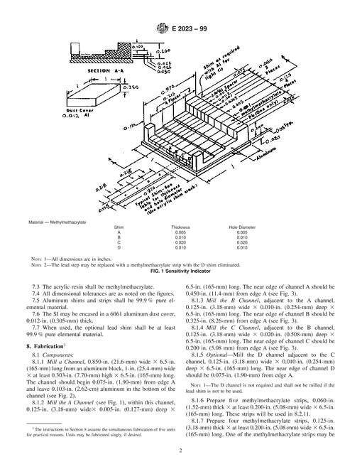 ASTM E2023-99