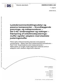DANSK DS/EN 61300-3-42
