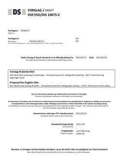 DANSK DSF/ISO/DIS 10675-2