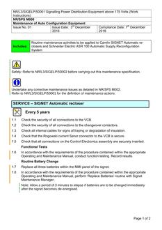 NR NR/L3/SIGELP/50001/SPS M006 ISSUE 1