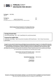 DANSK DSF/ISO/IEC FDIS 30118-5