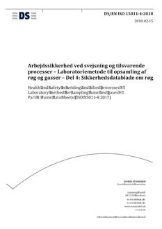 DANSK DS/EN ISO 15011-4