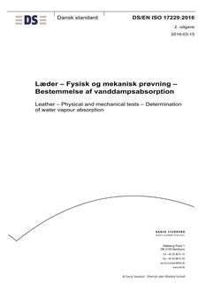 DANSK DS/EN ISO 17229